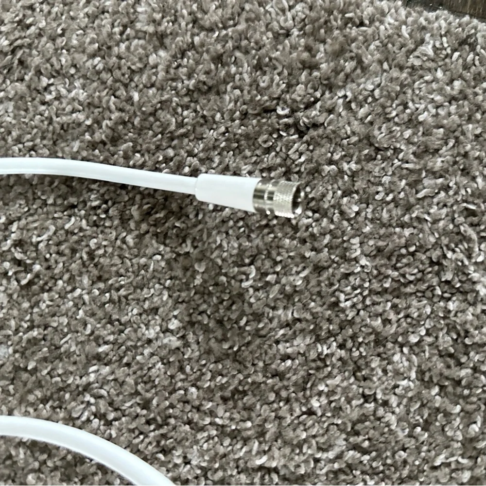 White long coax Cable